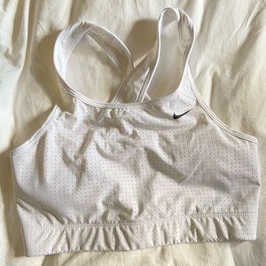 Large White Dri-Fit Nike Sports Bra
